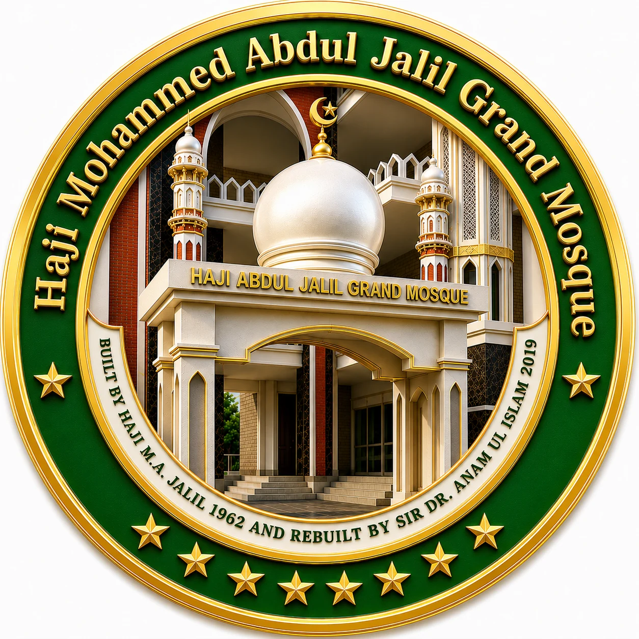Original Haji Mohammed Abdul Jalil Grand Mosque logo